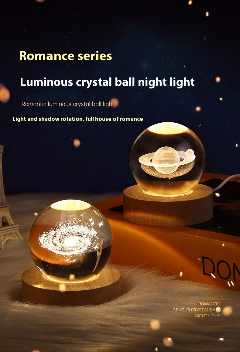 Luminous Crystal Ball Projection Ambience Light